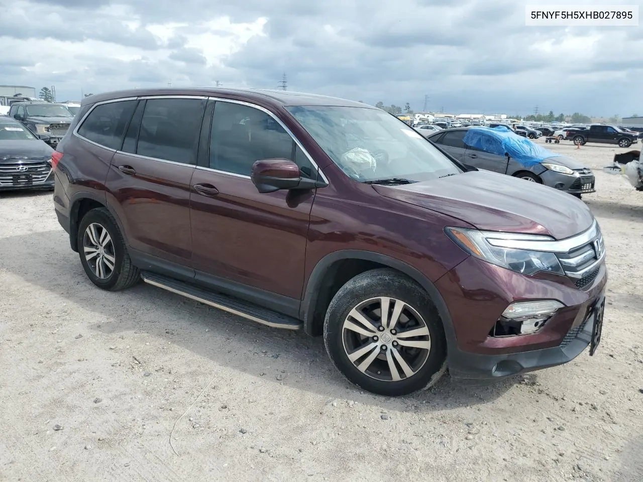 2017 Honda Pilot Exl VIN: 5FNYF5H5XHB027895 Lot: 70726924