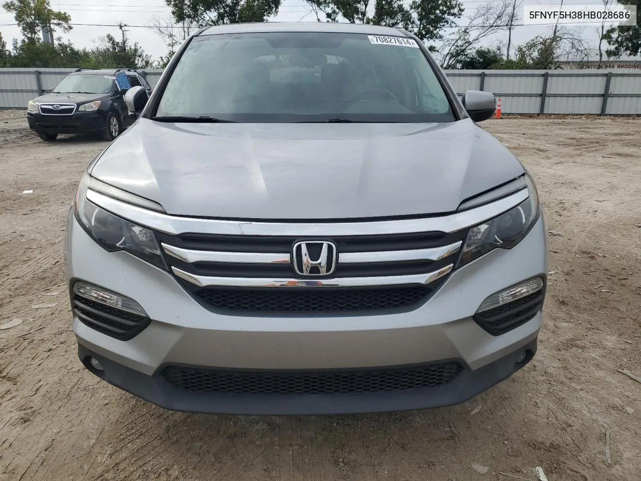 2017 Honda Pilot Ex VIN: 5FNYF5H38HB028686 Lot: 70827614