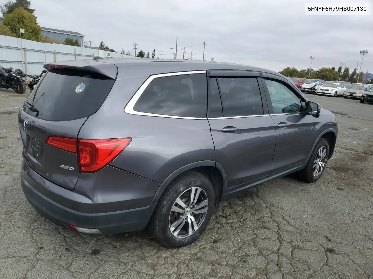 2017 Honda Pilot Exln VIN: 5FNYF6H79HB007130 Lot: 71030664