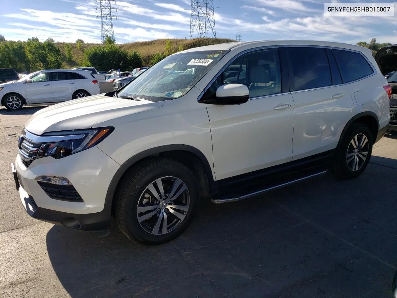 2017 Honda Pilot Exl VIN: 5FNYF6H58HB015007 Lot: 71556304