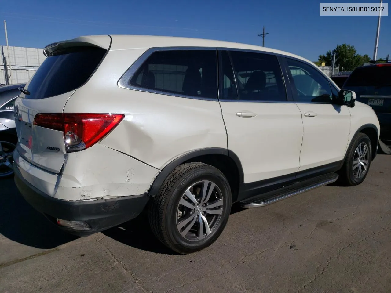 2017 Honda Pilot Exl VIN: 5FNYF6H58HB015007 Lot: 71556304