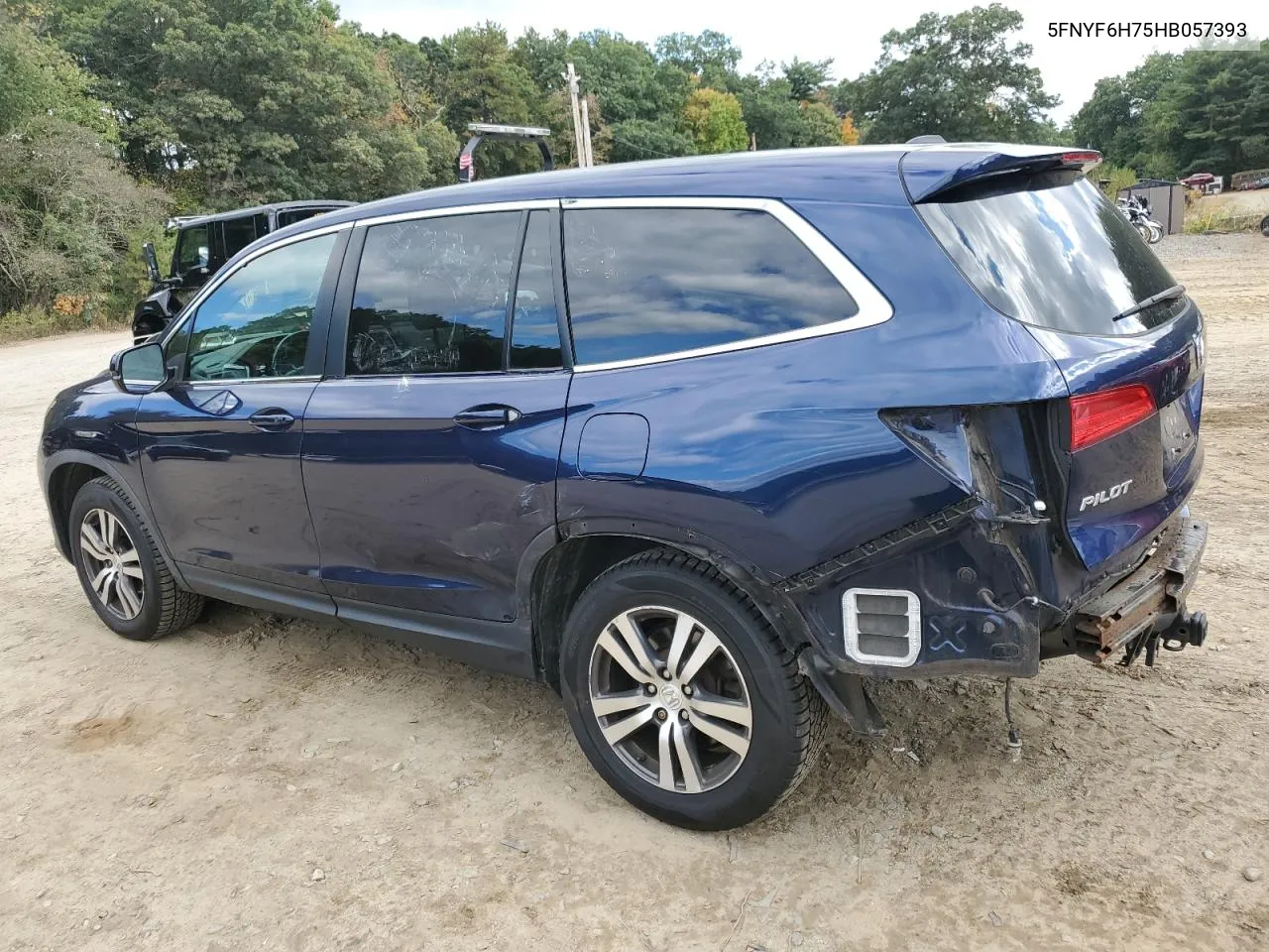 2017 Honda Pilot Exln VIN: 5FNYF6H75HB057393 Lot: 72021324