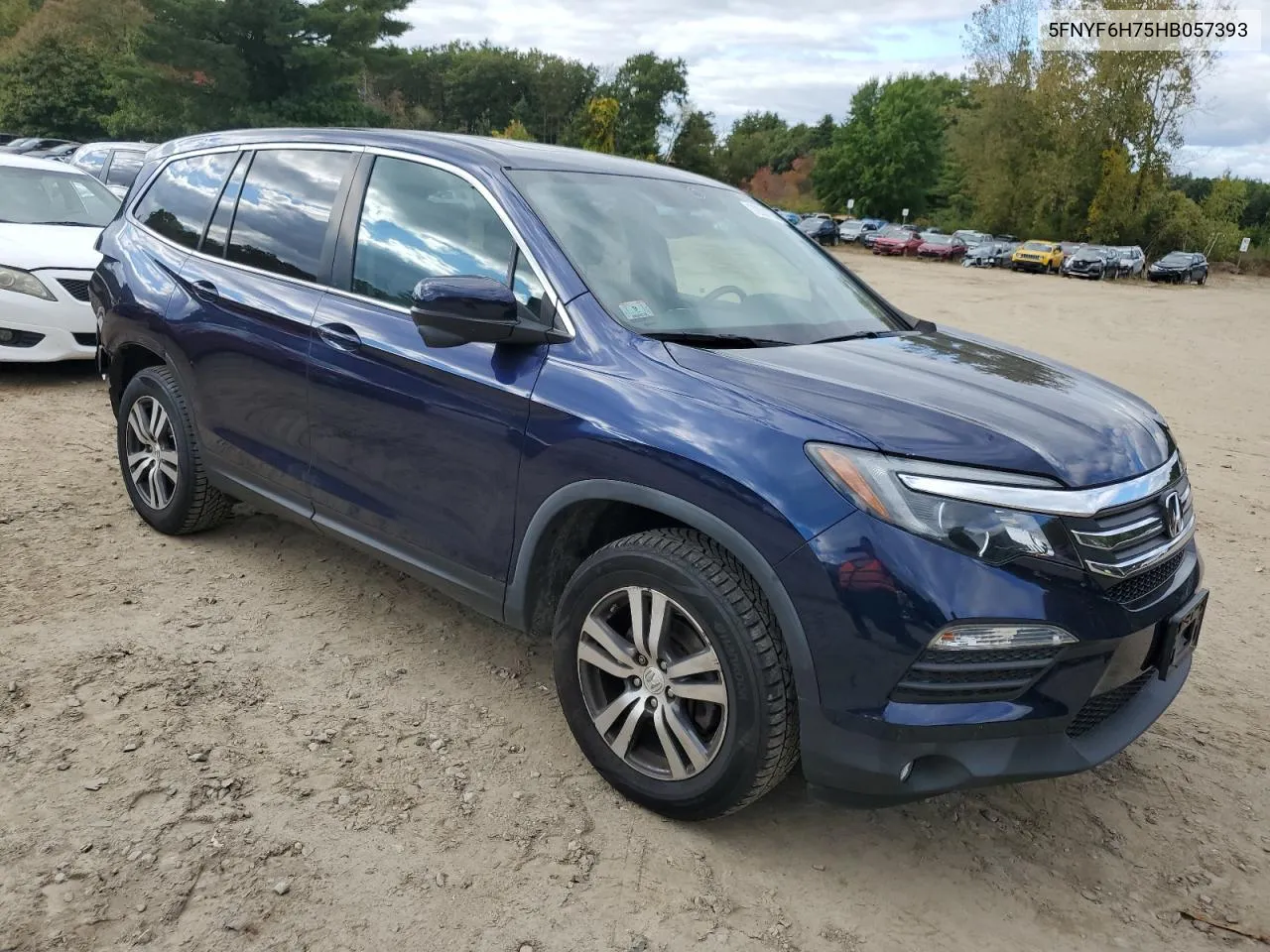 2017 Honda Pilot Exln VIN: 5FNYF6H75HB057393 Lot: 72021324