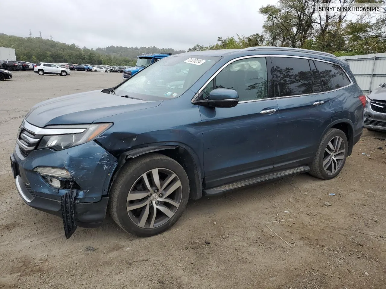 2017 Honda Pilot Touring VIN: 5FNYF6H9XHB065846 Lot: 72320224