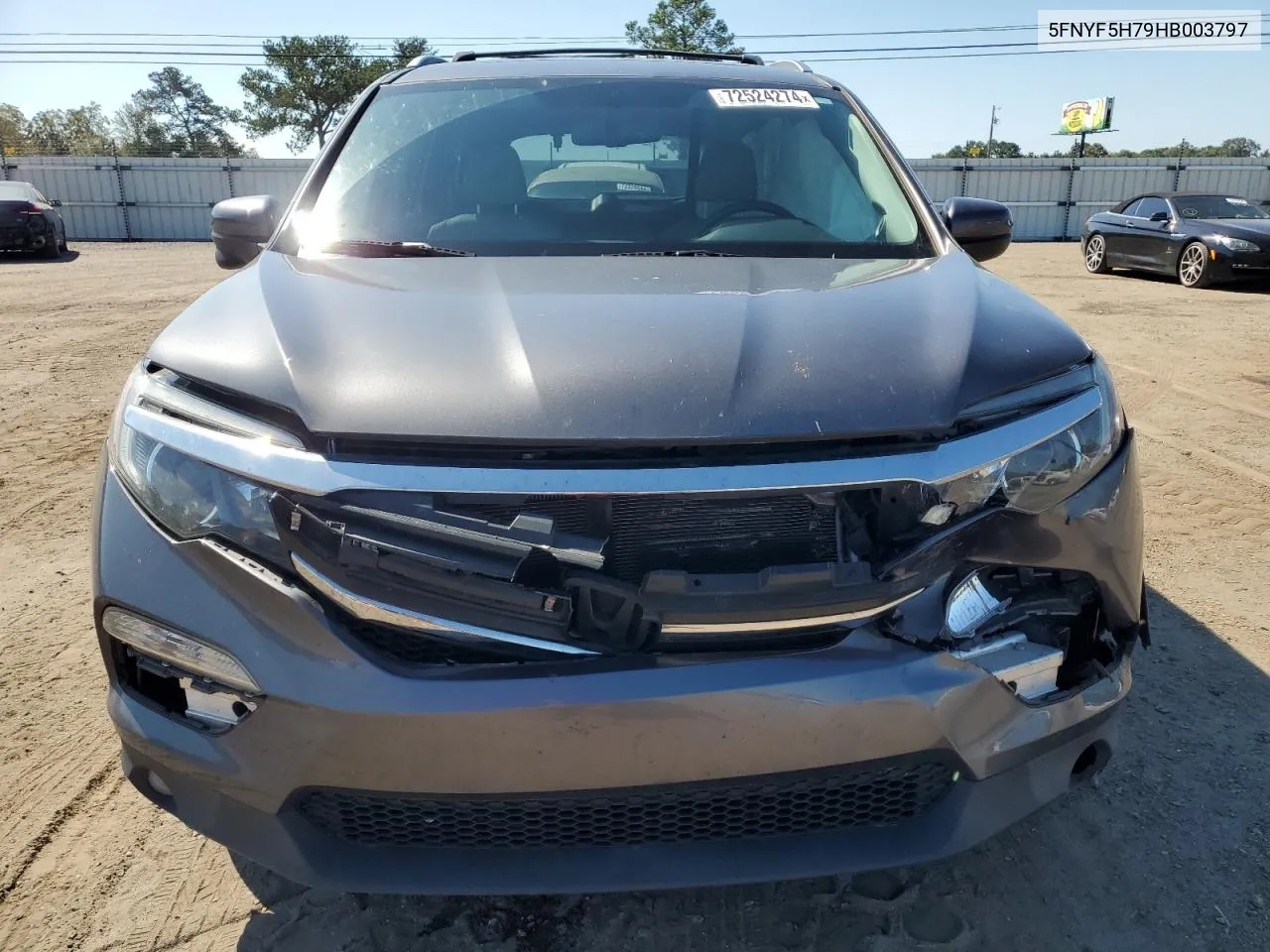 5FNYF5H79HB003797 2017 Honda Pilot Exln