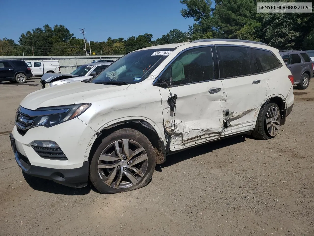 2017 Honda Pilot Elite VIN: 5FNYF6H08HB022169 Lot: 73410764