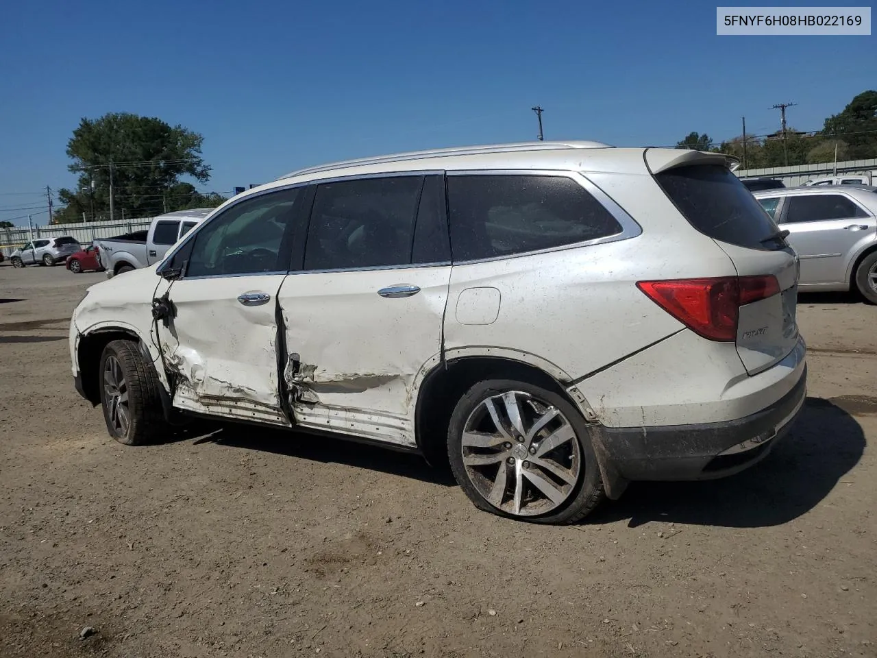 2017 Honda Pilot Elite VIN: 5FNYF6H08HB022169 Lot: 73410764