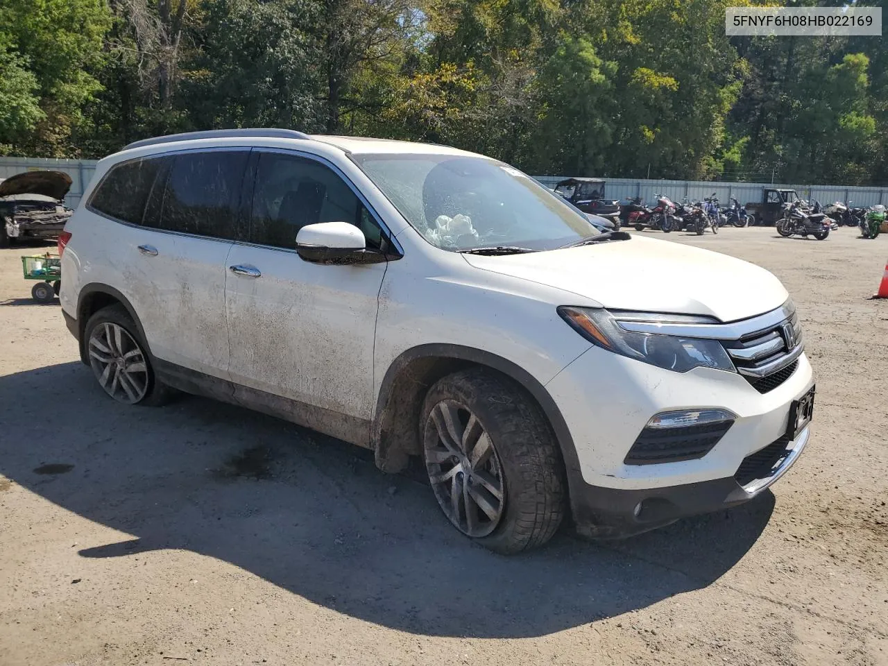 2017 Honda Pilot Elite VIN: 5FNYF6H08HB022169 Lot: 73410764