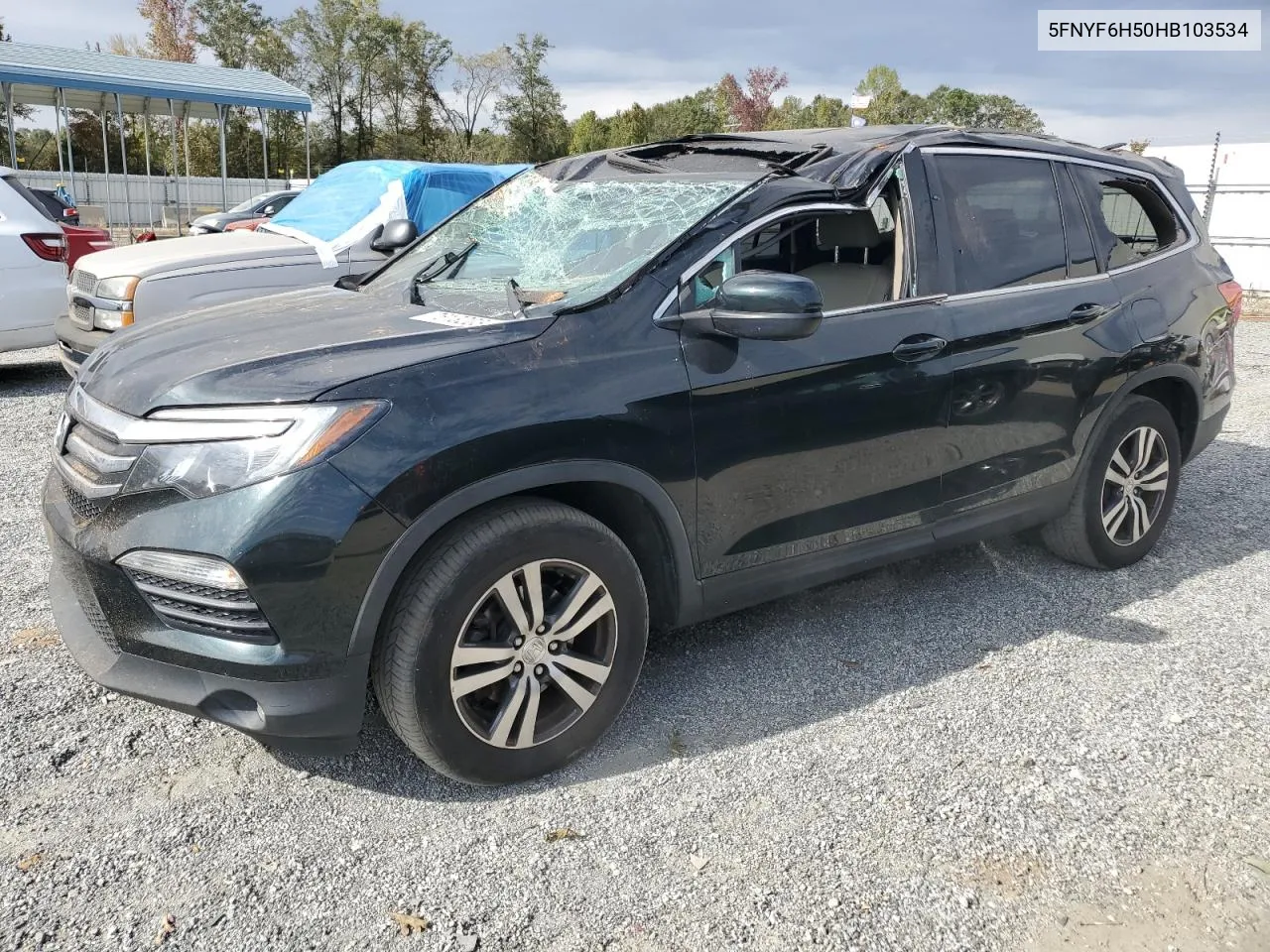 2017 Honda Pilot Exl VIN: 5FNYF6H50HB103534 Lot: 76132034