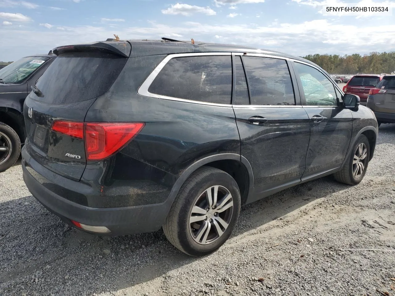 2017 Honda Pilot Exl VIN: 5FNYF6H50HB103534 Lot: 76132034