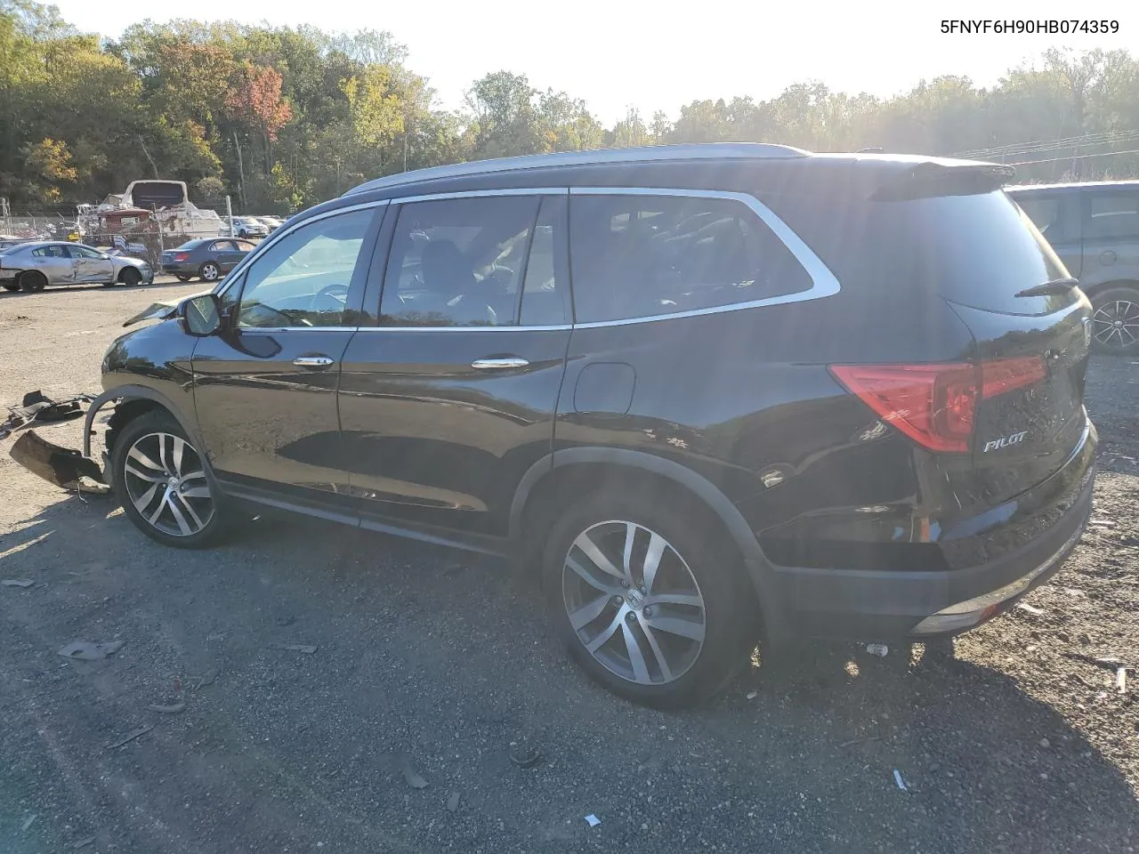 2017 Honda Pilot Touring VIN: 5FNYF6H90HB074359 Lot: 76476054