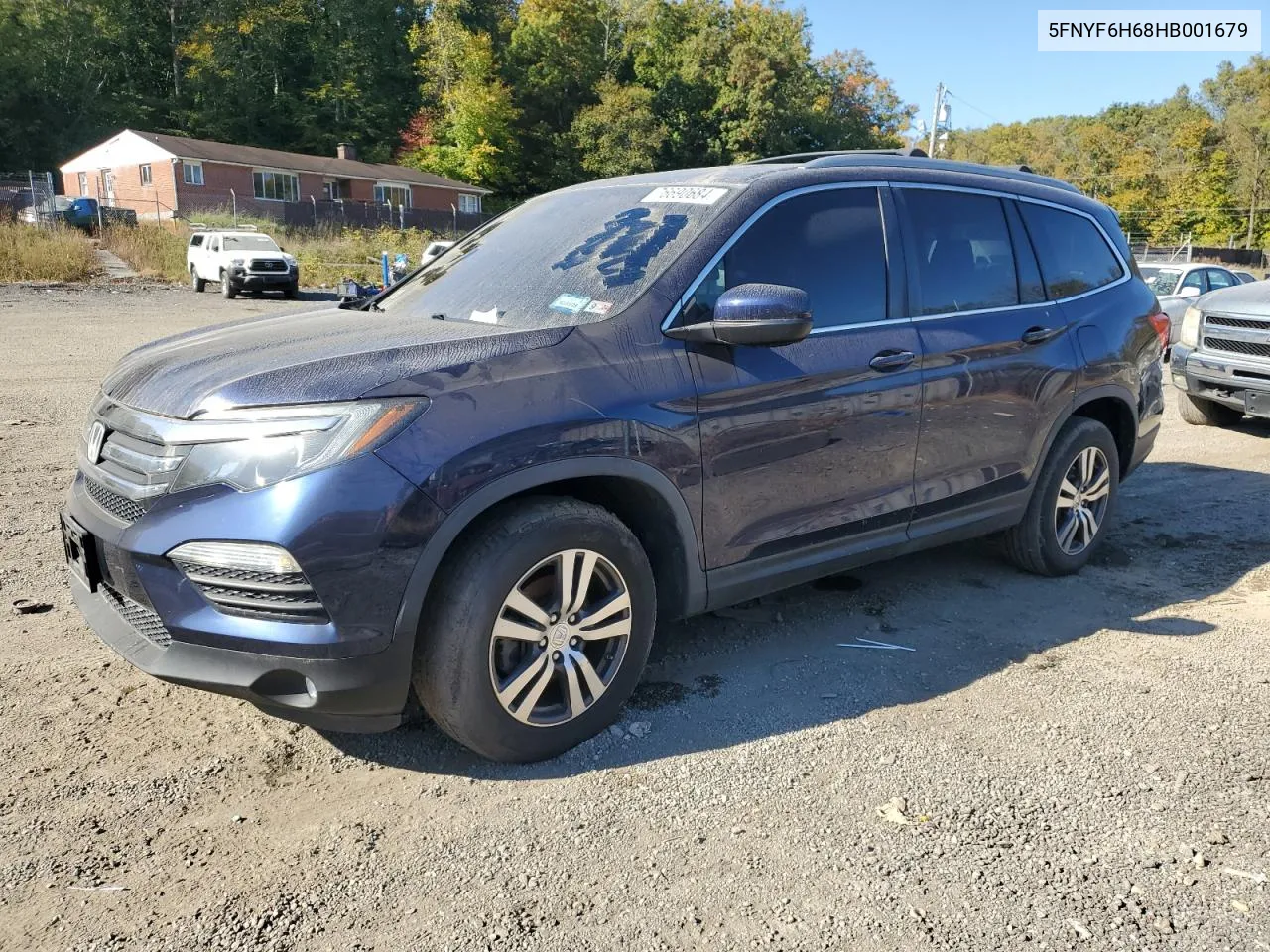 2017 Honda Pilot Exl VIN: 5FNYF6H68HB001679 Lot: 76690684