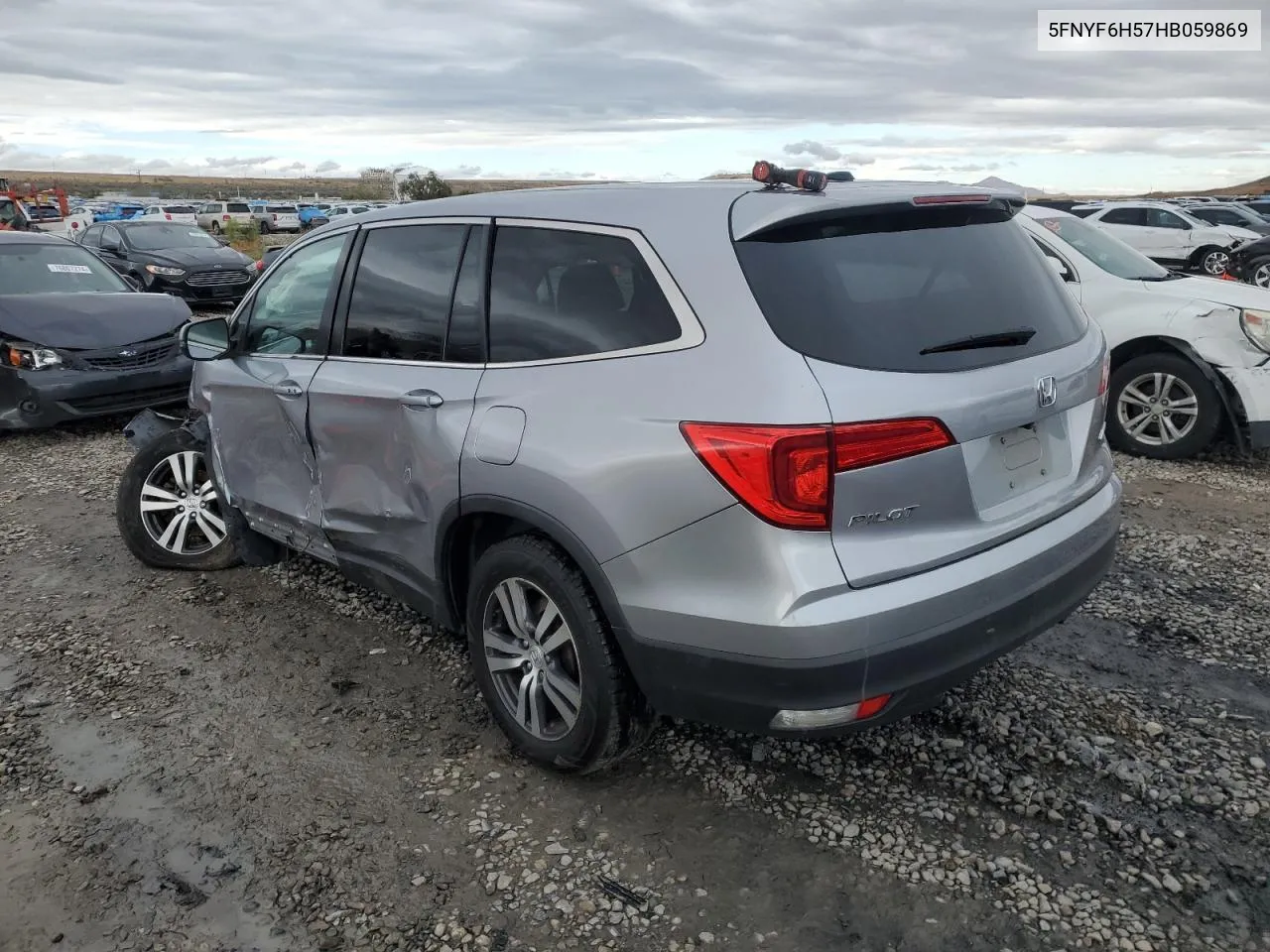 2017 Honda Pilot Exl VIN: 5FNYF6H57HB059869 Lot: 76966654