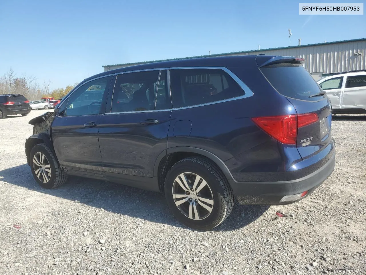 2017 Honda Pilot Exl VIN: 5FNYF6H50HB007953 Lot: 77122204