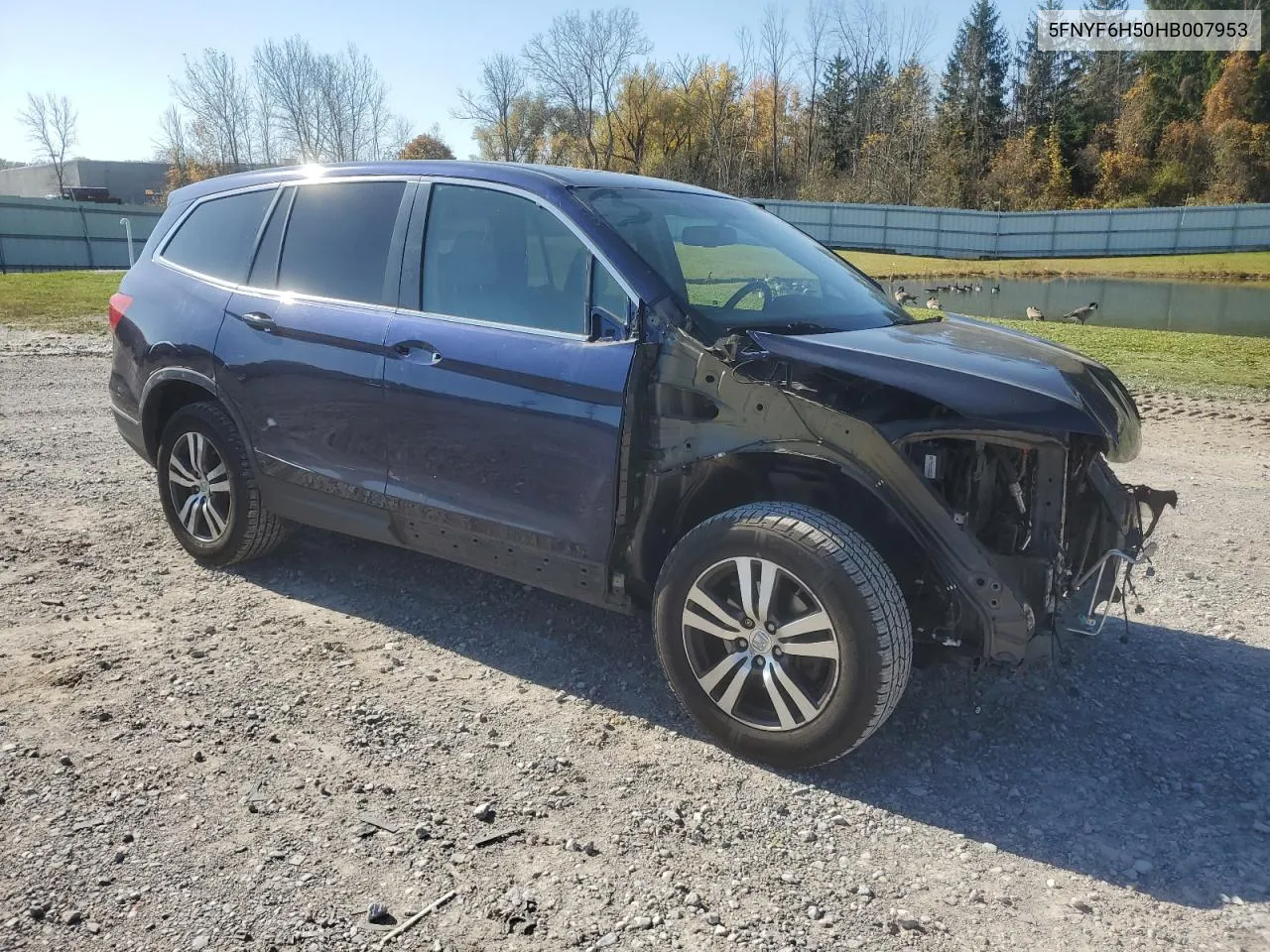 5FNYF6H50HB007953 2017 Honda Pilot Exl