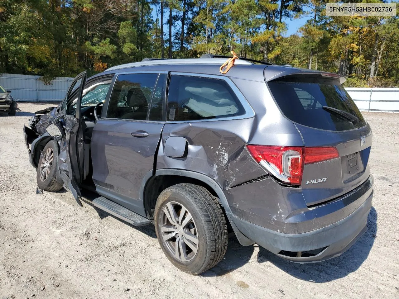 5FNYF5H53HB002756 2017 Honda Pilot Exl