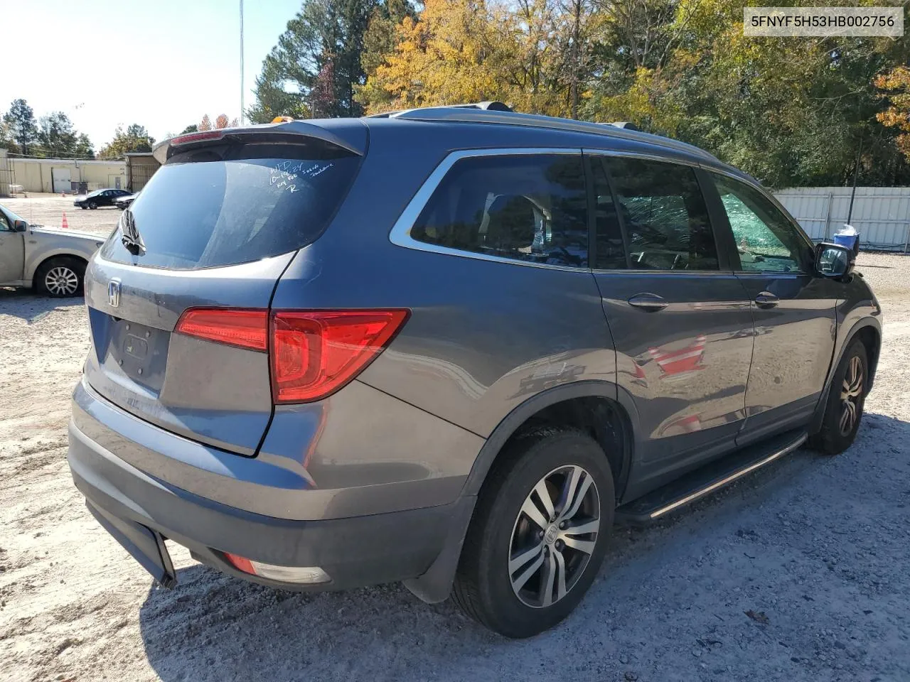 2017 Honda Pilot Exl VIN: 5FNYF5H53HB002756 Lot: 77326704