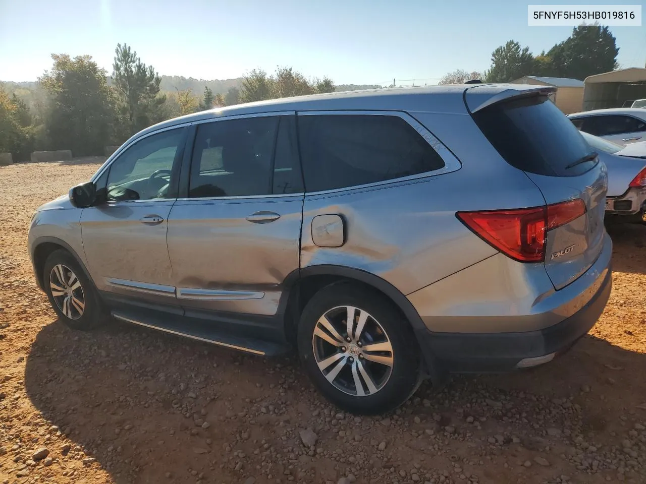 2017 Honda Pilot Exl VIN: 5FNYF5H53HB019816 Lot: 77338474