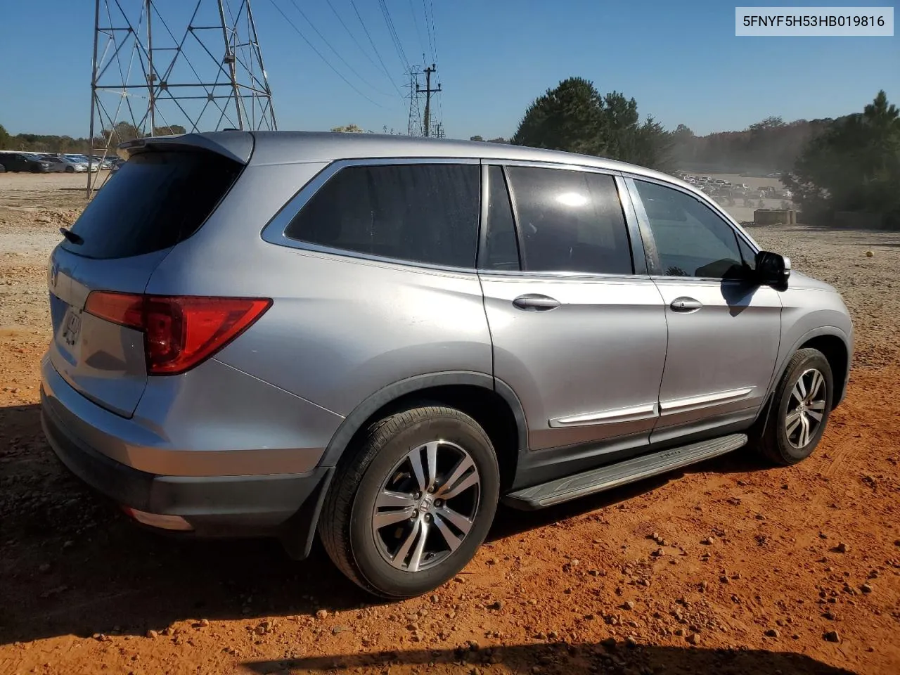 2017 Honda Pilot Exl VIN: 5FNYF5H53HB019816 Lot: 77338474