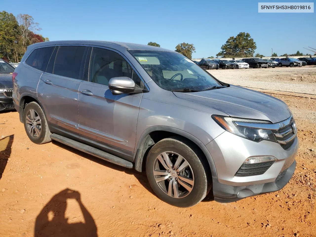 2017 Honda Pilot Exl VIN: 5FNYF5H53HB019816 Lot: 77338474