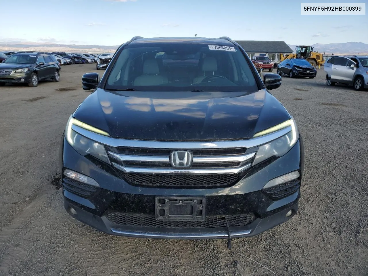 2017 Honda Pilot Touring VIN: 5FNYF5H92HB000399 Lot: 77606054