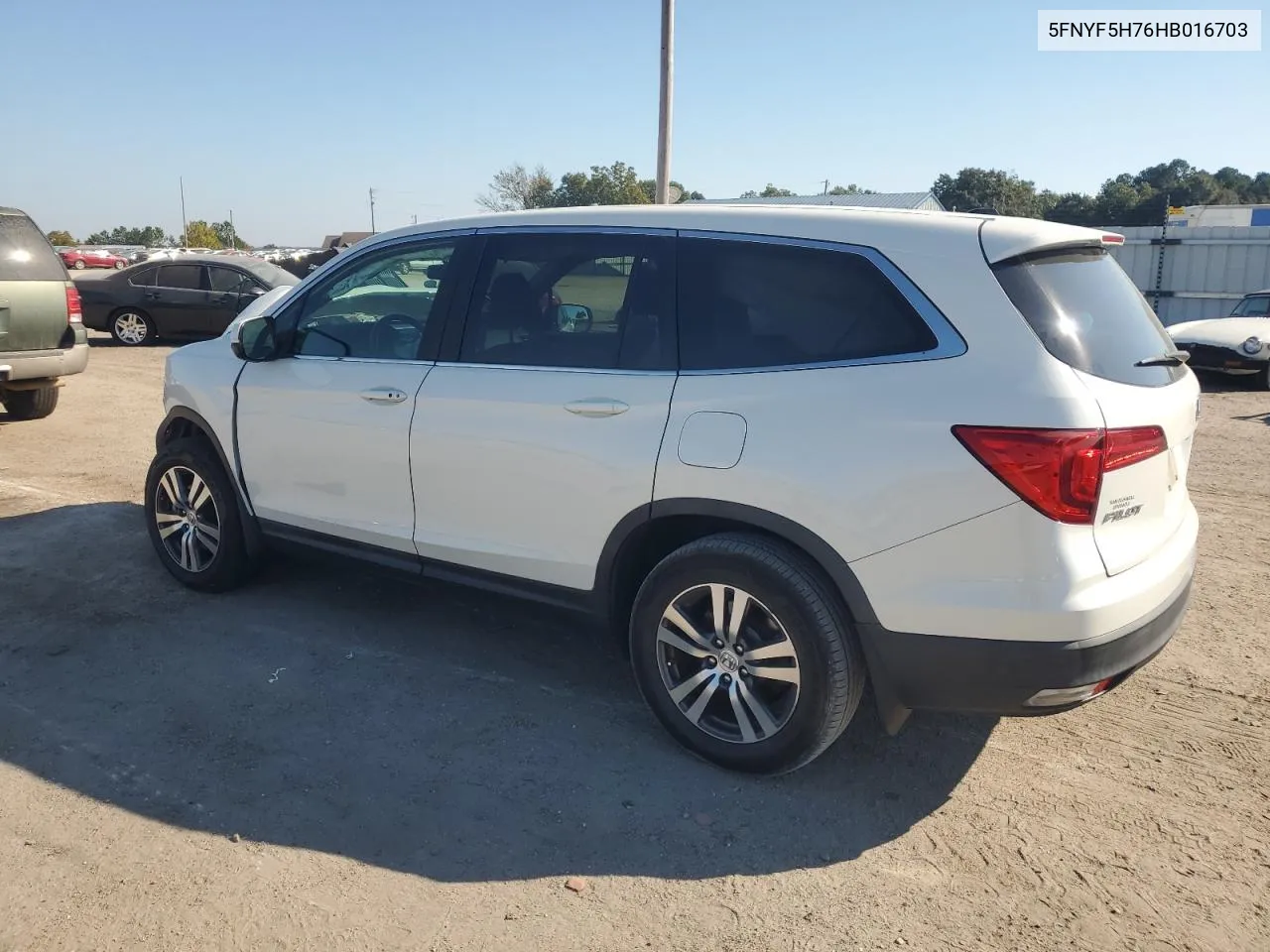 5FNYF5H76HB016703 2017 Honda Pilot Exln