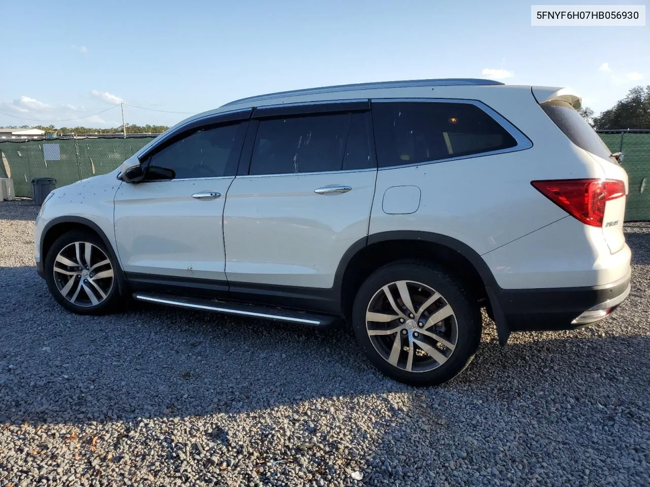 2017 Honda Pilot Elite VIN: 5FNYF6H07HB056930 Lot: 78989684