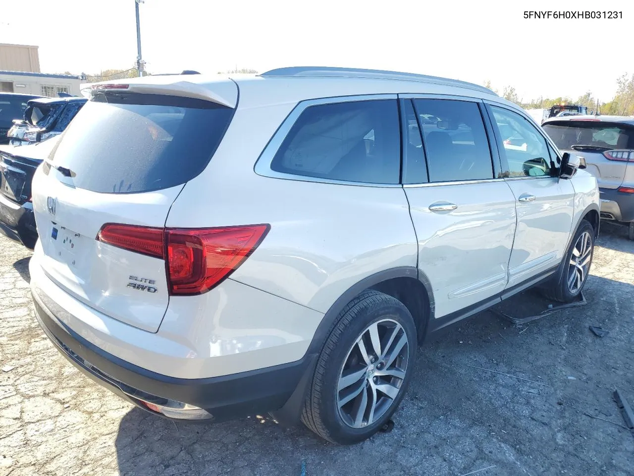 2017 Honda Pilot Elite VIN: 5FNYF6H0XHB031231 Lot: 79101434