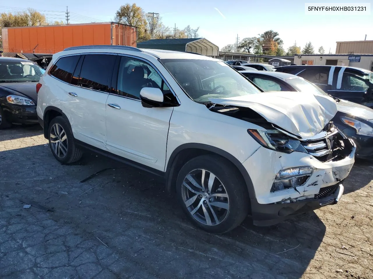 2017 Honda Pilot Elite VIN: 5FNYF6H0XHB031231 Lot: 79101434