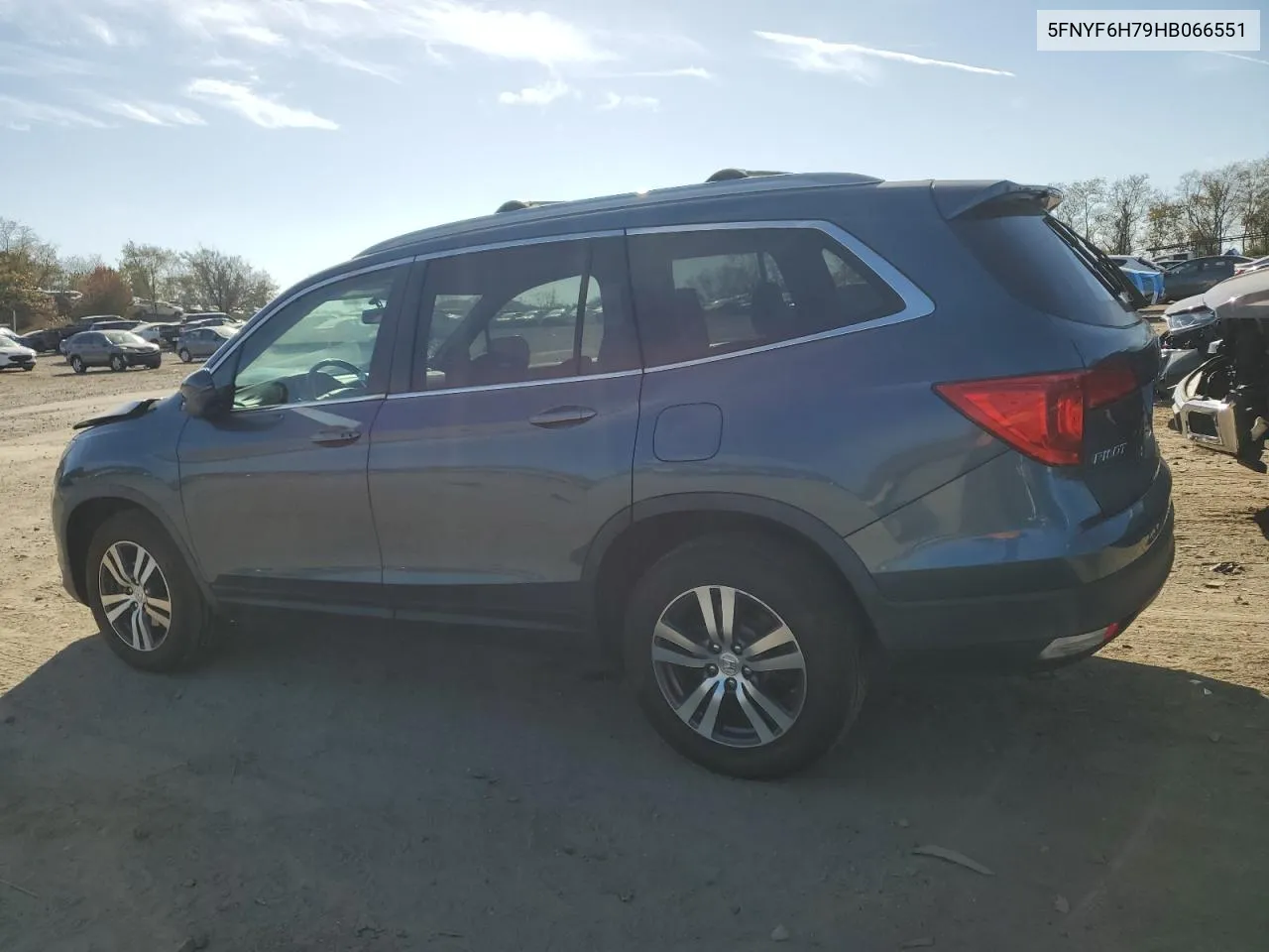 2017 Honda Pilot Exln VIN: 5FNYF6H79HB066551 Lot: 79269534