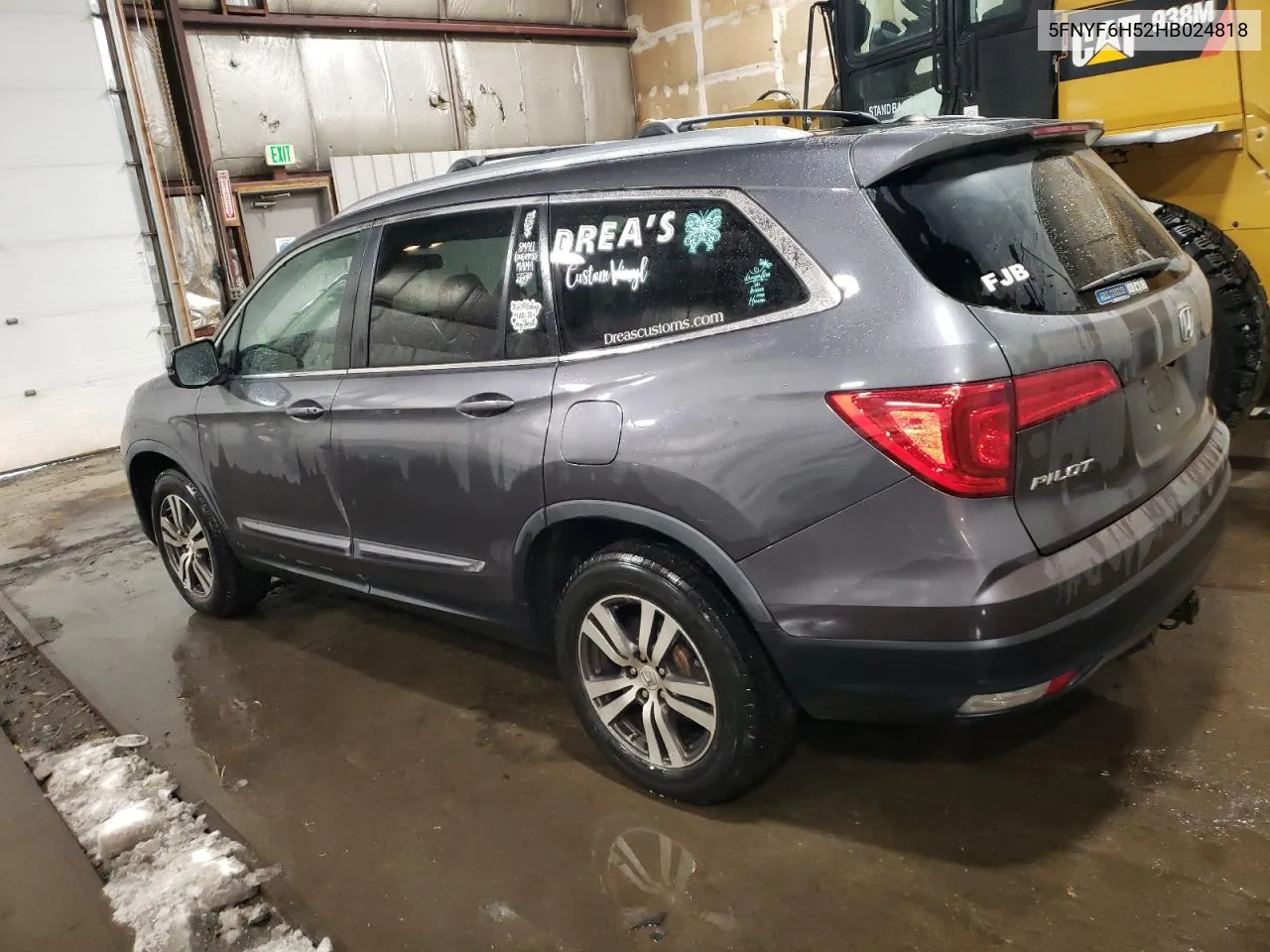 2017 Honda Pilot Exl VIN: 5FNYF6H52HB024818 Lot: 79342754