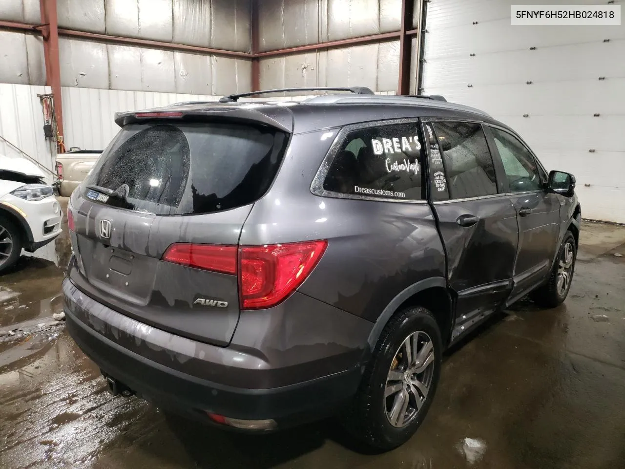 2017 Honda Pilot Exl VIN: 5FNYF6H52HB024818 Lot: 79342754