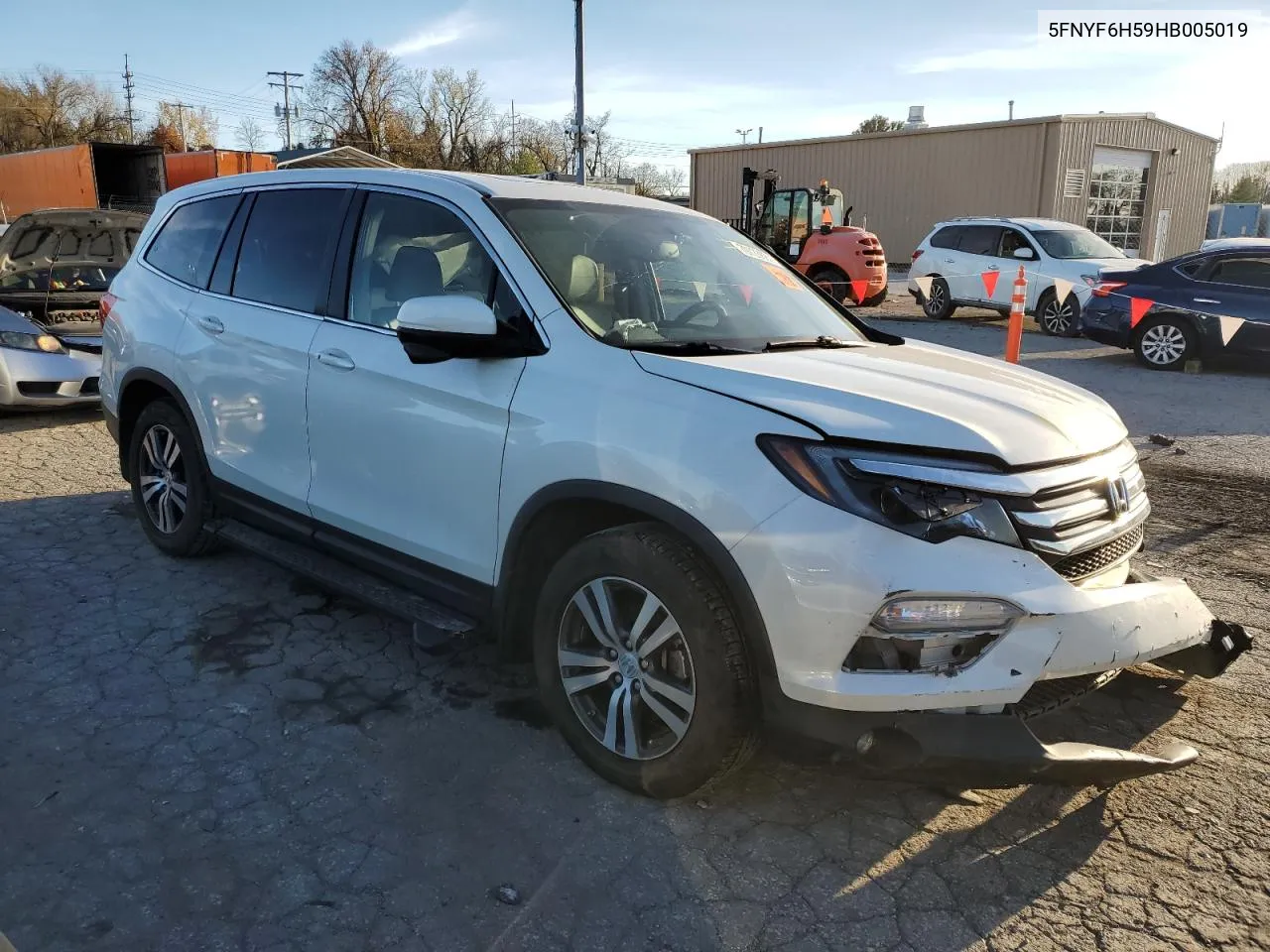 2017 Honda Pilot Exl VIN: 5FNYF6H59HB005019 Lot: 79723884