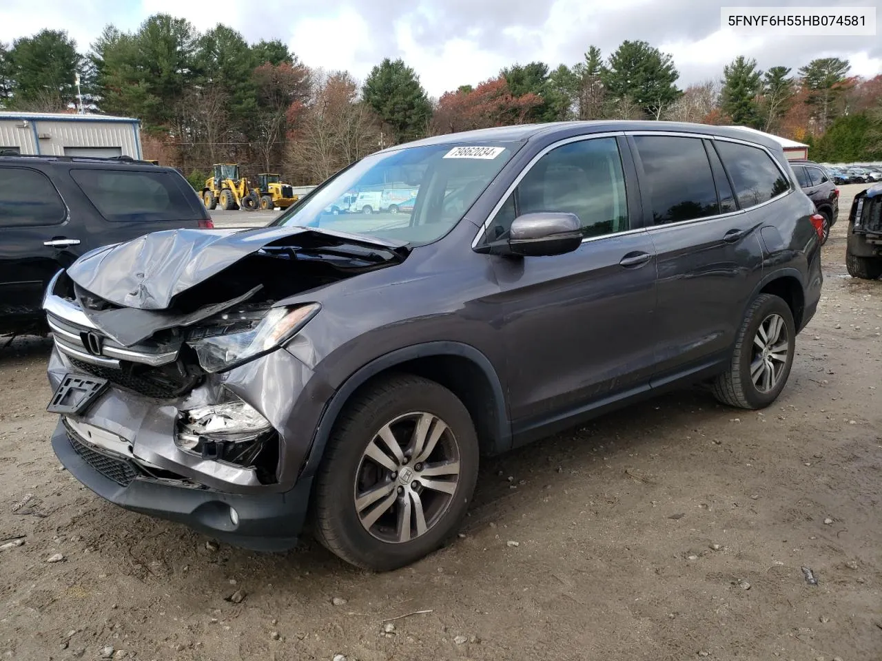 2017 Honda Pilot Exl VIN: 5FNYF6H55HB074581 Lot: 79862034