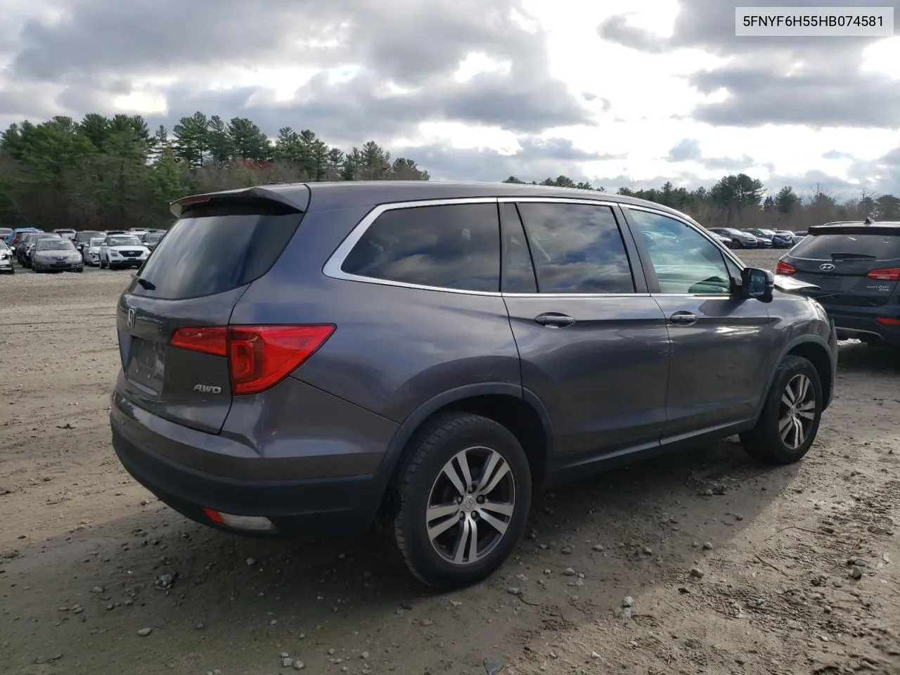 2017 Honda Pilot Exl VIN: 5FNYF6H55HB074581 Lot: 79862034