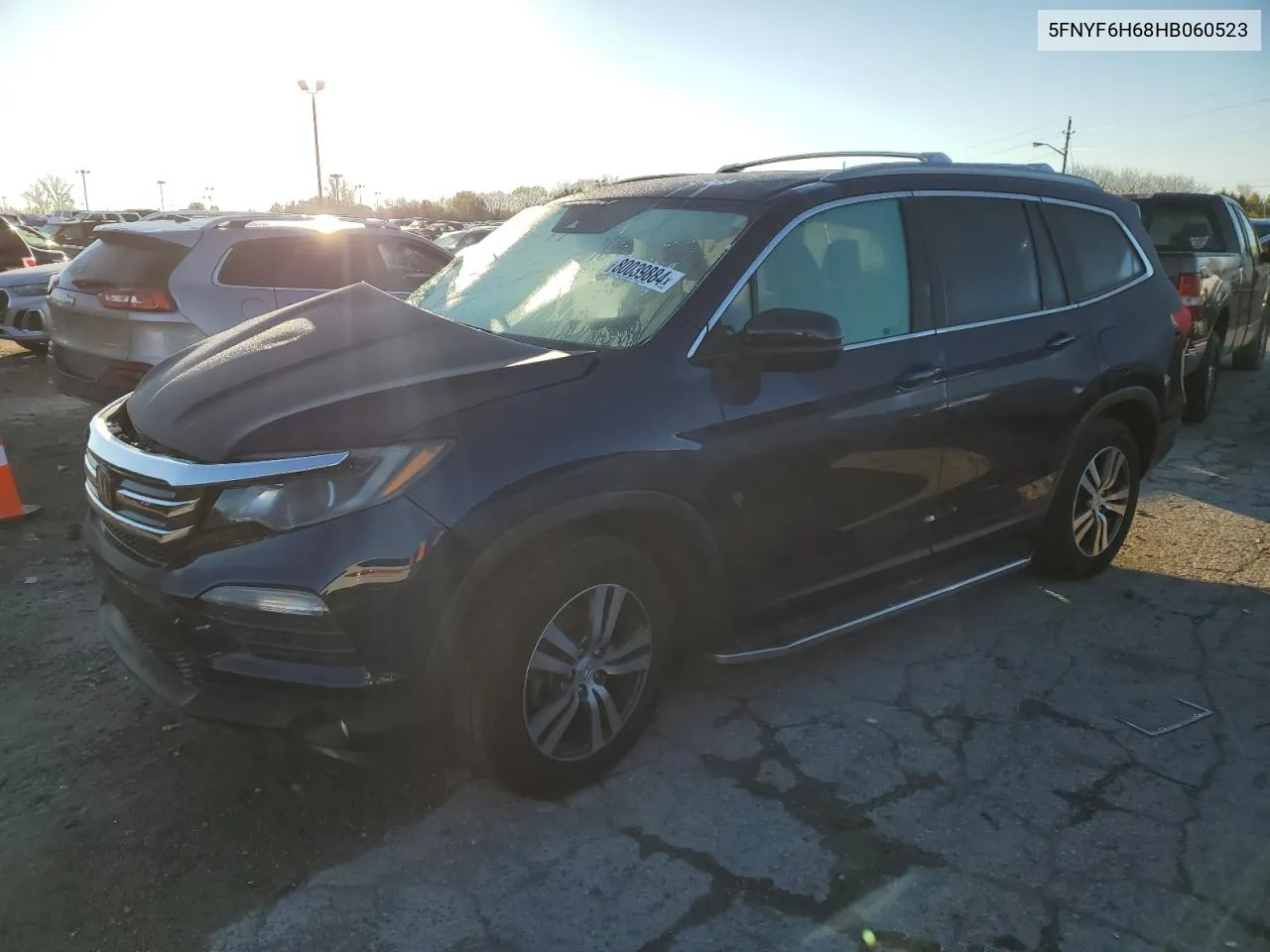 2017 Honda Pilot Exl VIN: 5FNYF6H68HB060523 Lot: 80039884