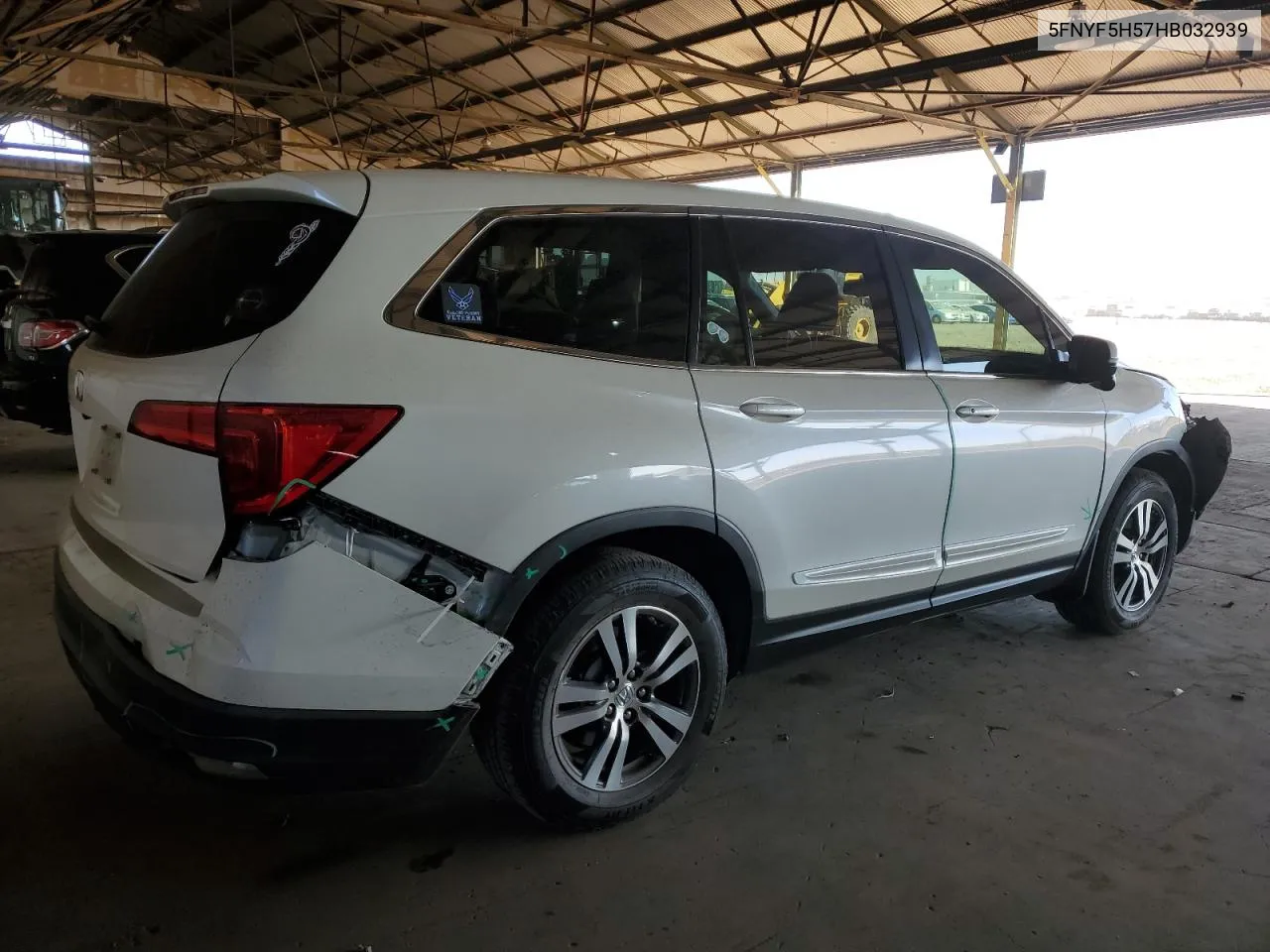 2017 Honda Pilot Exl VIN: 5FNYF5H57HB032939 Lot: 80162524