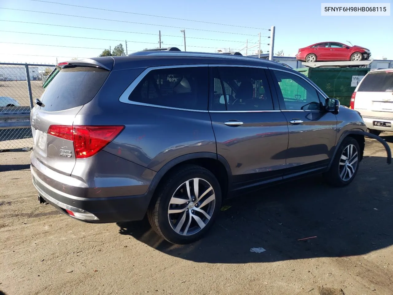 5FNYF6H98HB068115 2017 Honda Pilot Touring