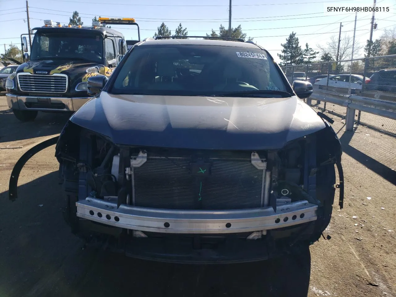 5FNYF6H98HB068115 2017 Honda Pilot Touring