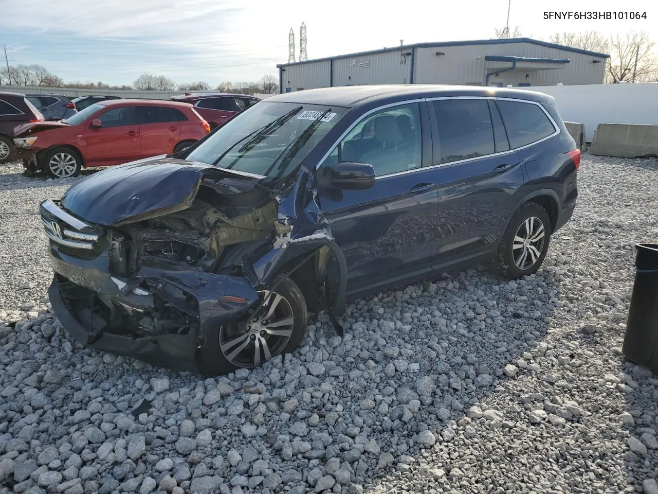 2017 Honda Pilot Ex VIN: 5FNYF6H33HB101064 Lot: 80248514