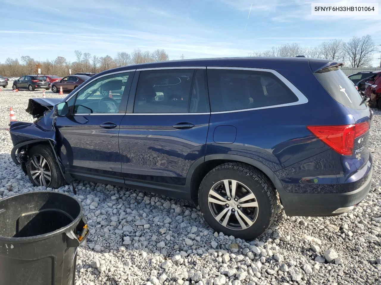 2017 Honda Pilot Ex VIN: 5FNYF6H33HB101064 Lot: 80248514