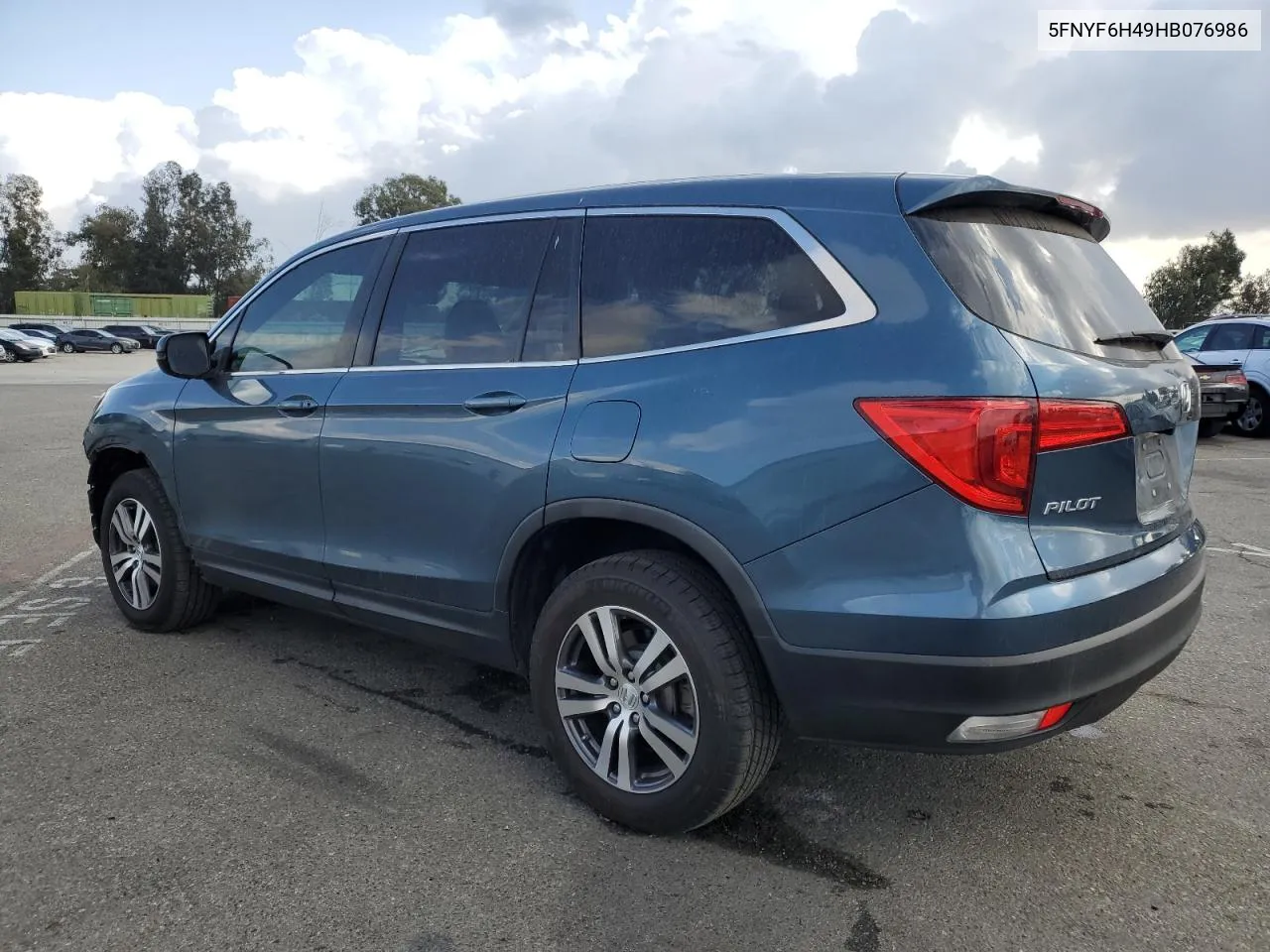 2017 Honda Pilot Ex VIN: 5FNYF6H49HB076986 Lot: 80572944