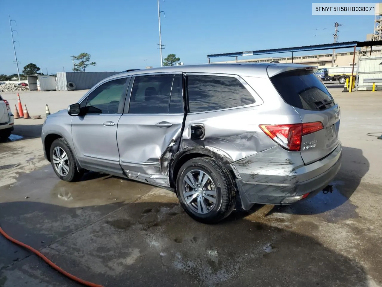 2017 Honda Pilot Exl VIN: 5FNYF5H58HB038071 Lot: 80839864