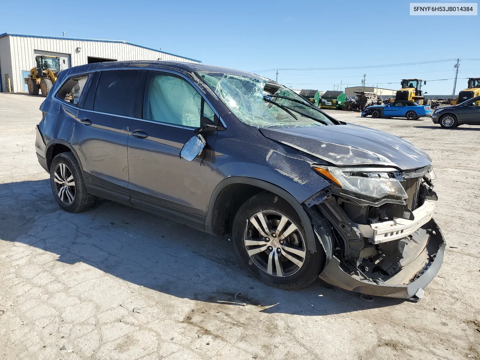 5FNYF6H53JB014384 2018 Honda Pilot Exl