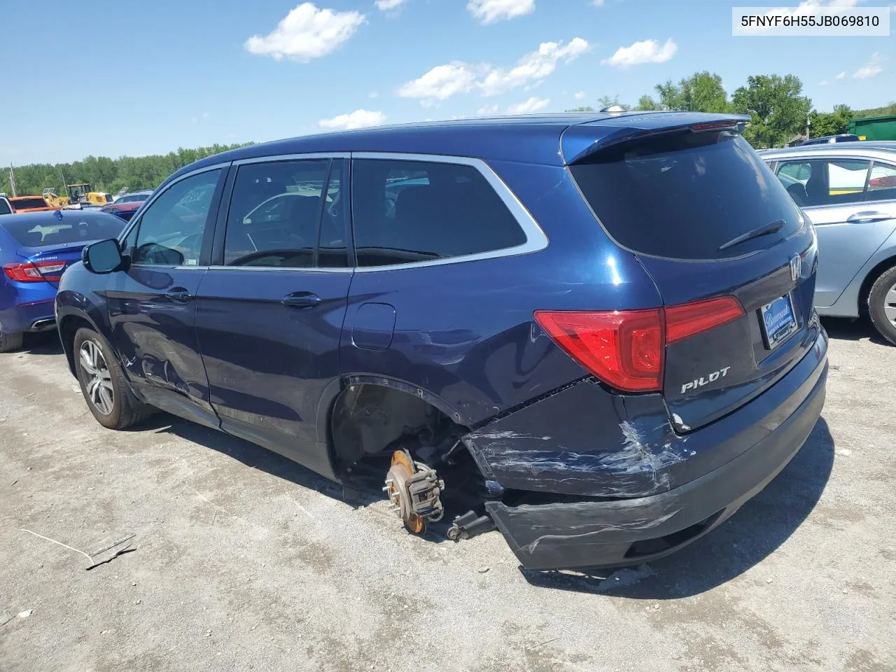 2018 Honda Pilot Exl VIN: 5FNYF6H55JB069810 Lot: 52675744