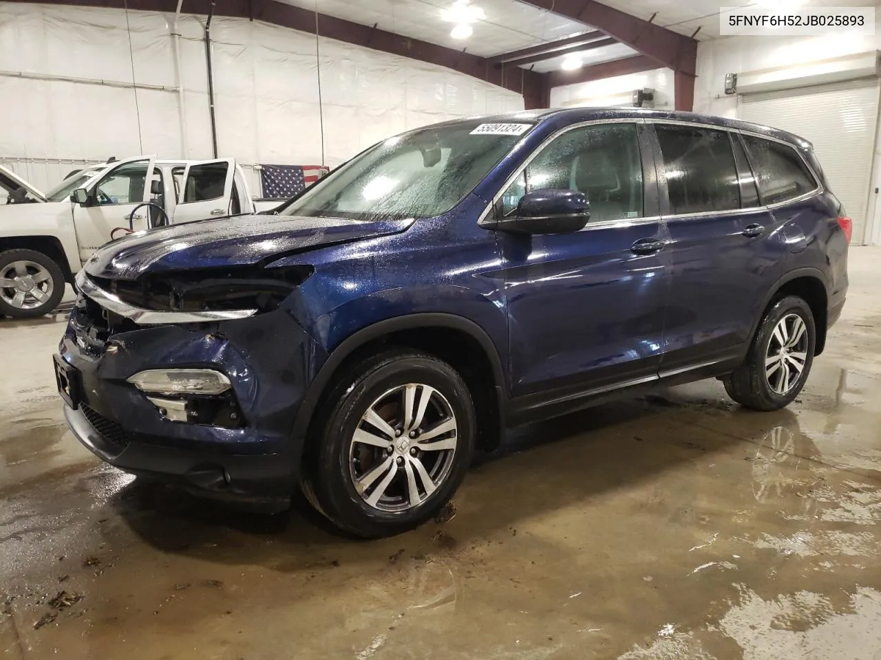 2018 Honda Pilot Exl VIN: 5FNYF6H52JB025893 Lot: 55091324