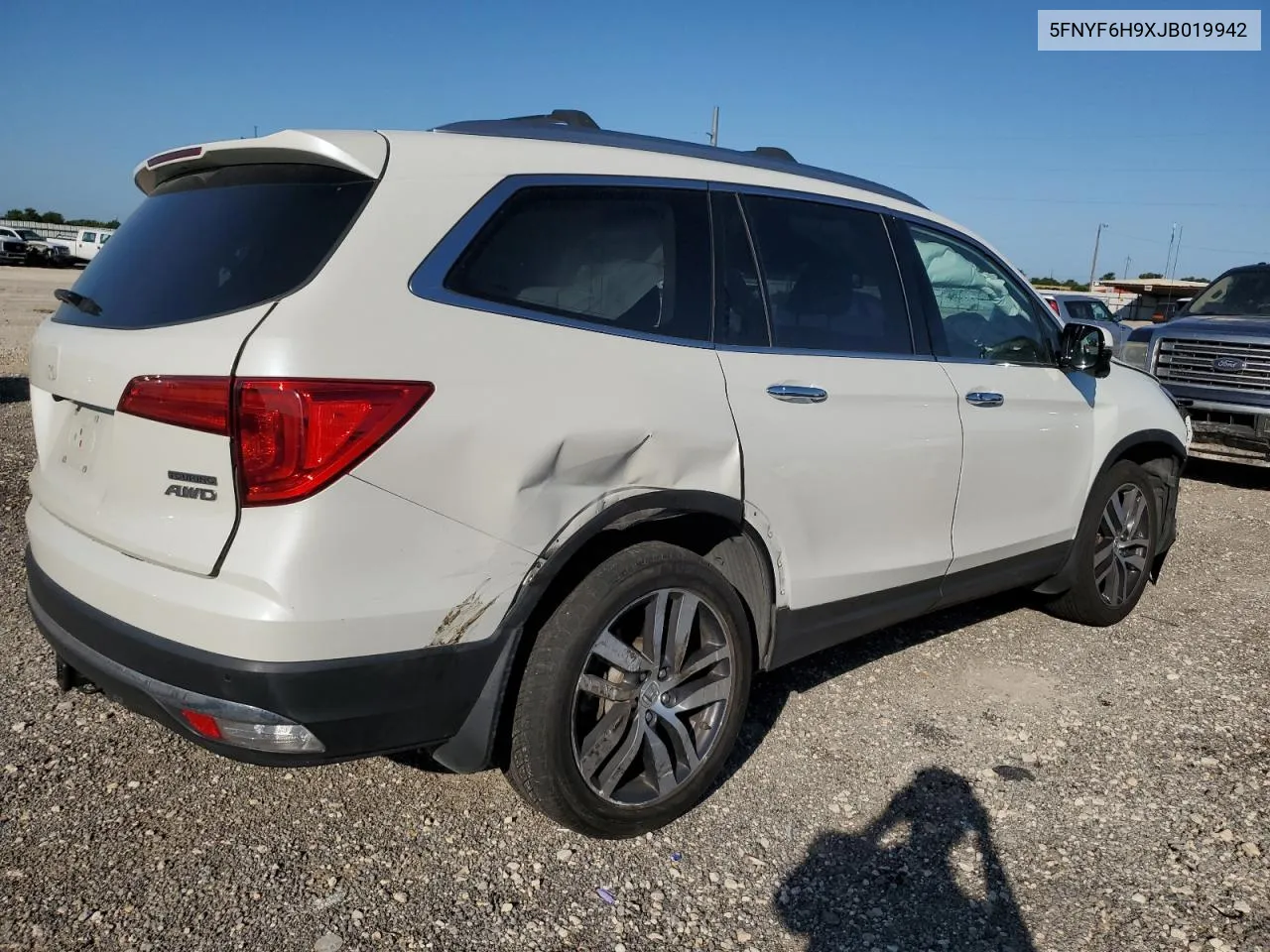 2018 Honda Pilot Touring VIN: 5FNYF6H9XJB019942 Lot: 62040704