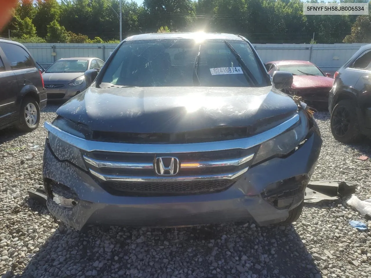 2018 Honda Pilot Exl VIN: 5FNYF5H58JB006534 Lot: 62419974