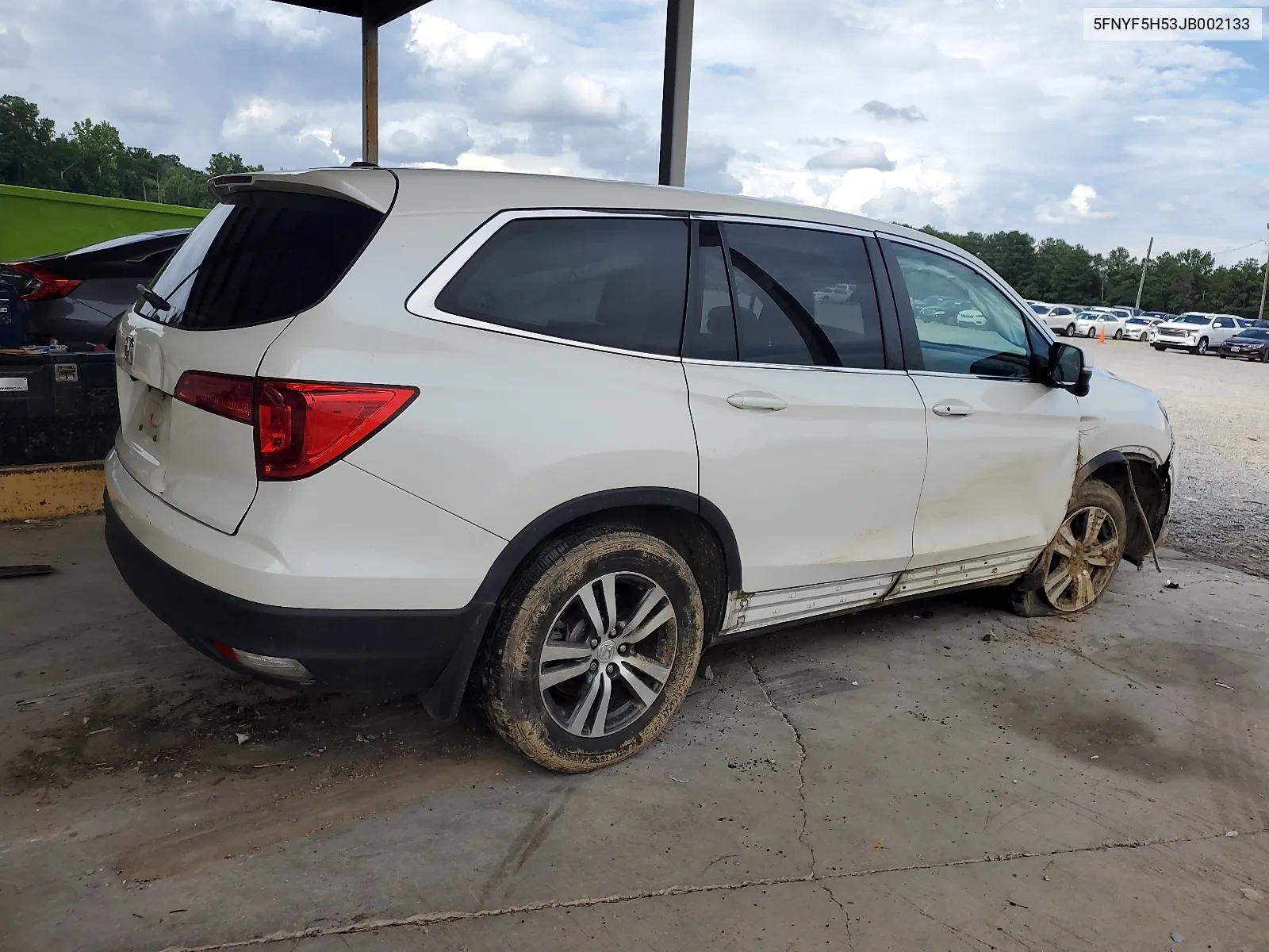 2018 Honda Pilot Exl VIN: 5FNYF5H53JB002133 Lot: 62847994