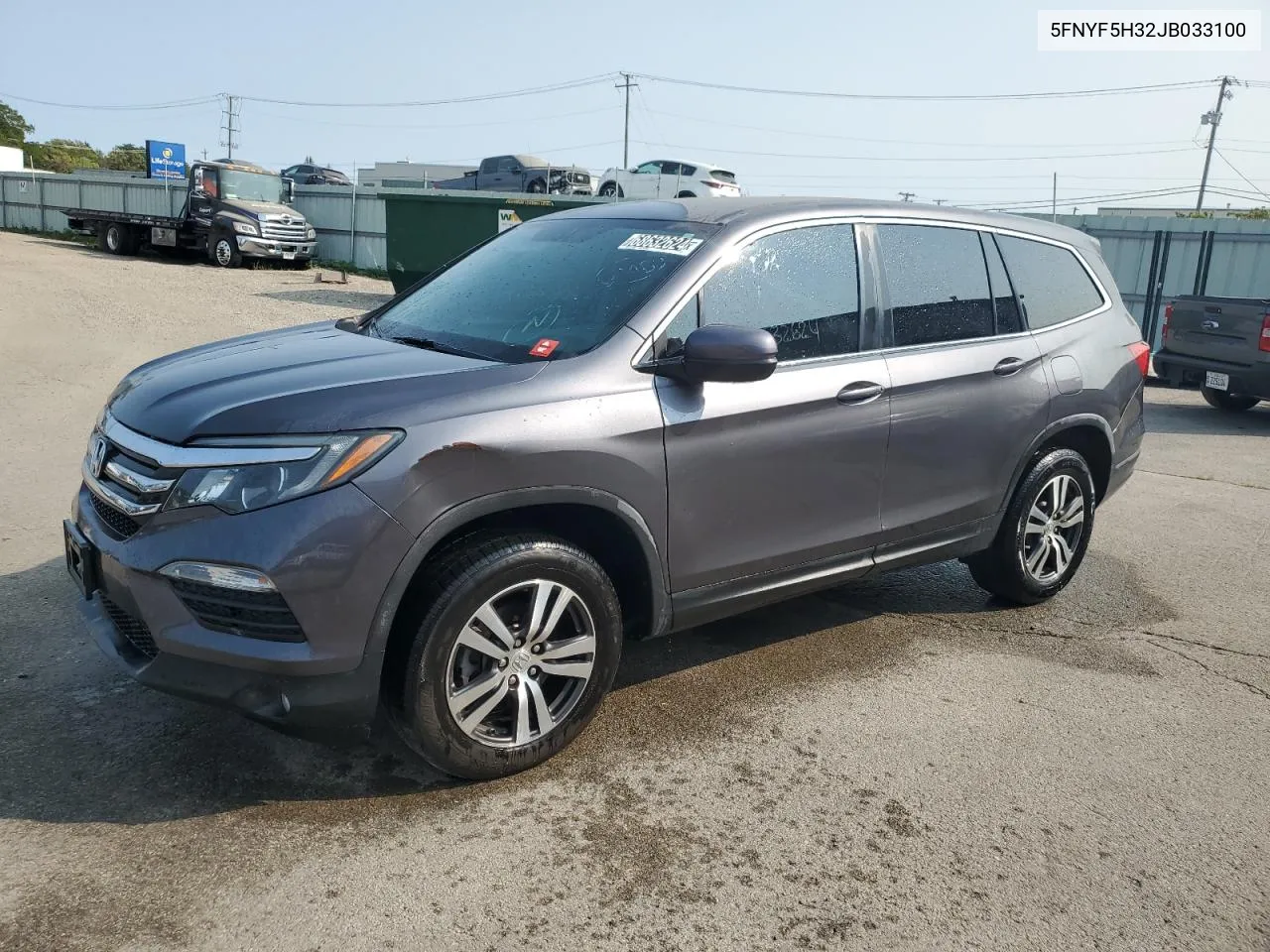 2018 Honda Pilot Ex VIN: 5FNYF5H32JB033100 Lot: 68632624